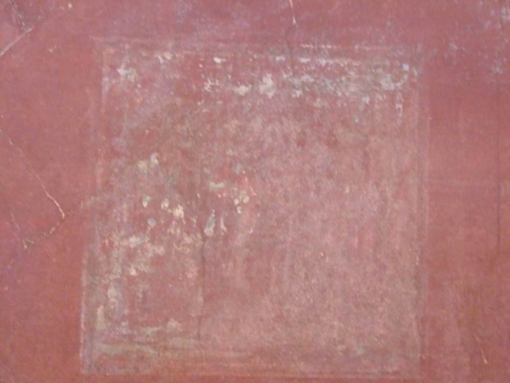 I.6.4 Pompeii. March 2009. Room 2, South wall. Remains of faded wall painting in centre.