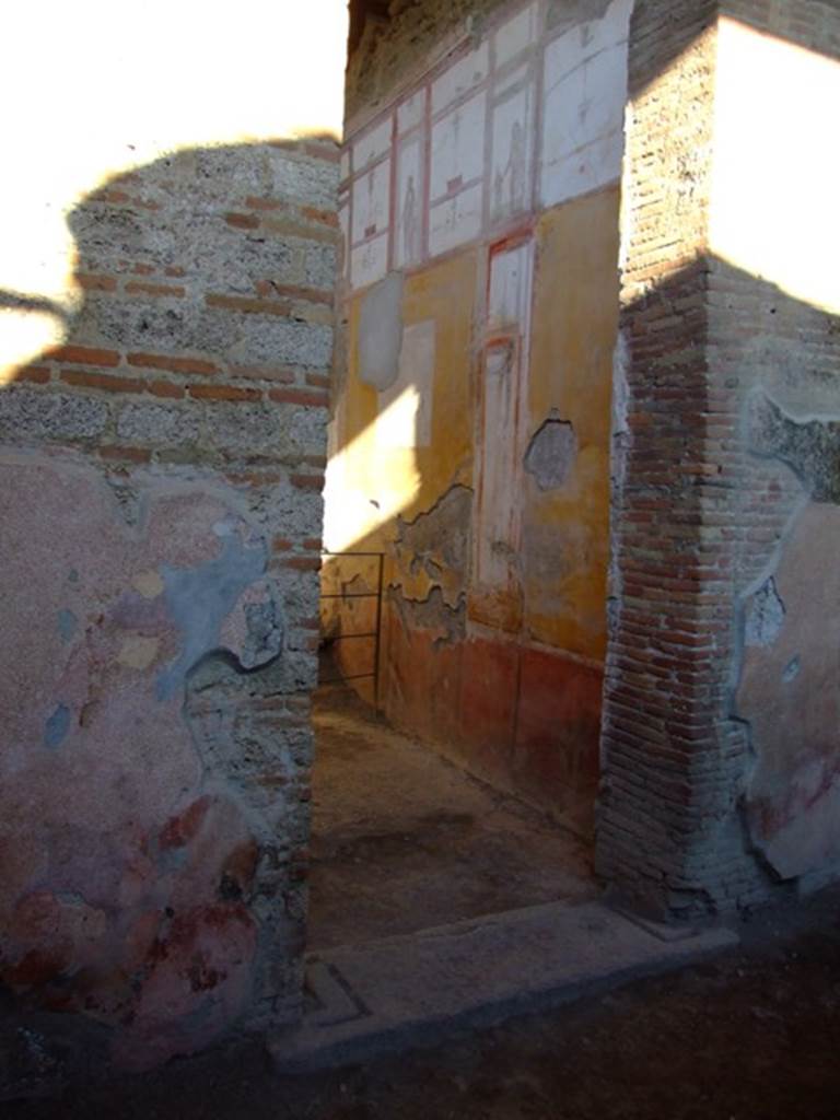 I.6.4 Pompeii. March 2009. Doorway to Room 4.