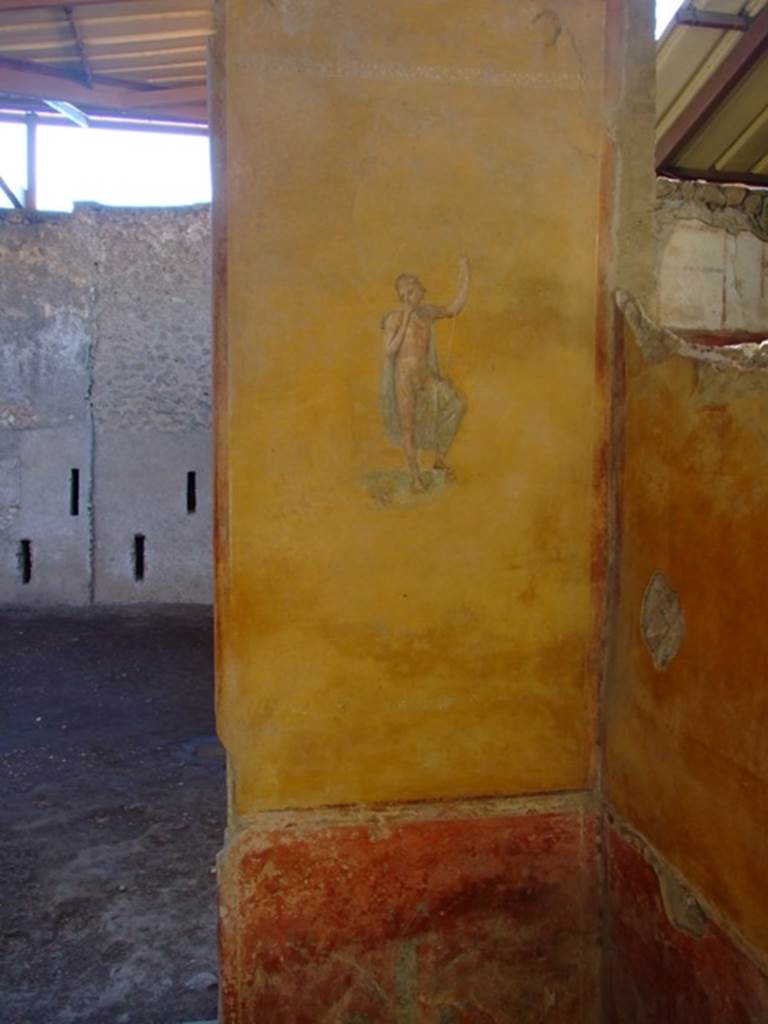 I.6.4 Pompeii. March 2009. Room 4, North west corner. West wall.