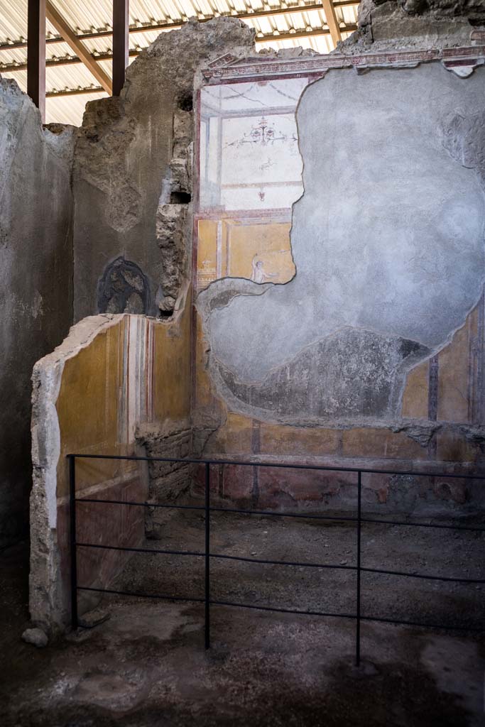 I.6.4 Pompeii. December 2021.
Room 4, looking towards north-east corner, and to area under stairs behind north wall.
Photo courtesy of Johannes Eber.