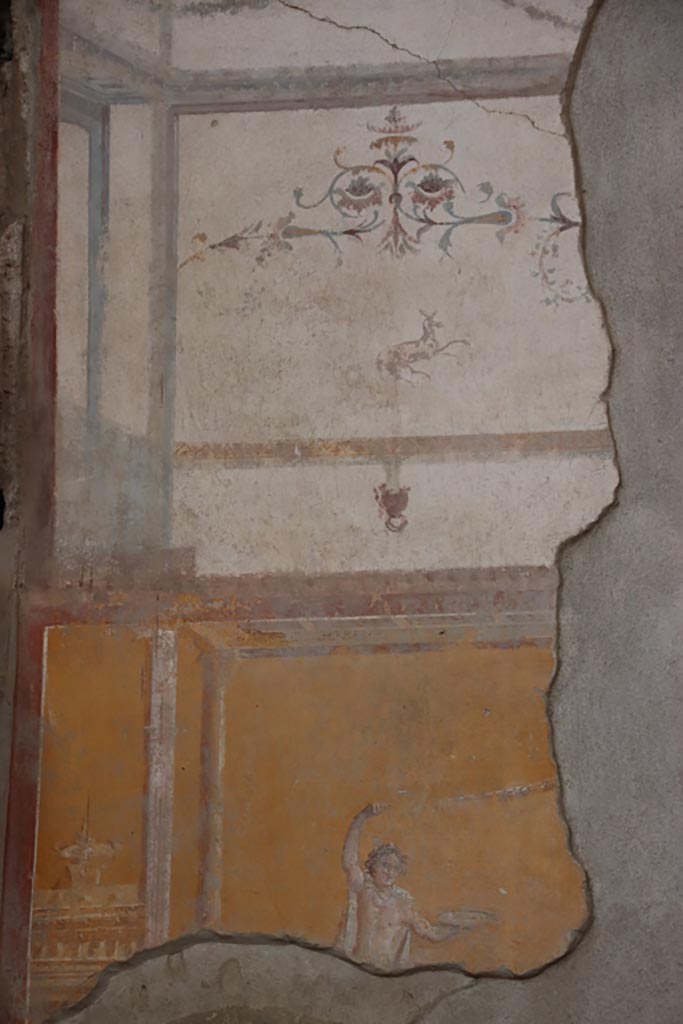 I.6.4 Pompeii. October 2023.
Room 4, upper east wall at north end. Photo courtesy of Klaus Heese.
