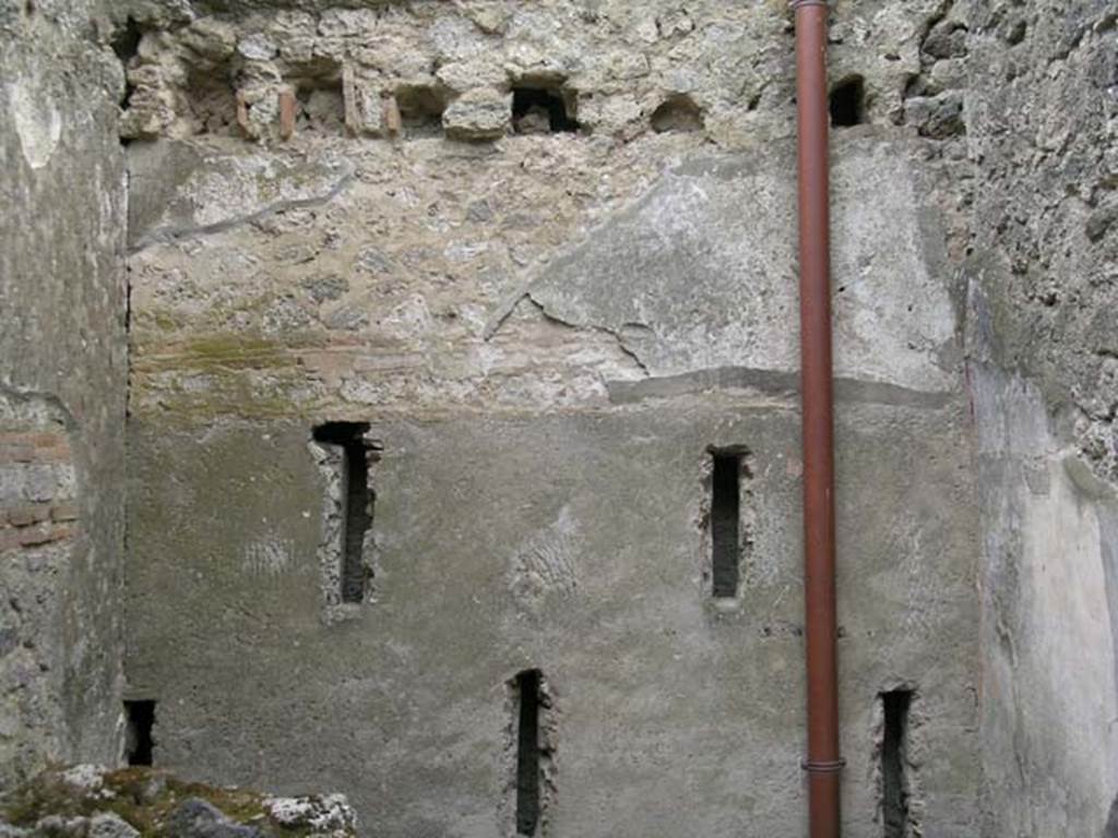 I.6.5 Pompeii. May 2004. South wall of rear room. Photo courtesy of Nicolas Monteix.