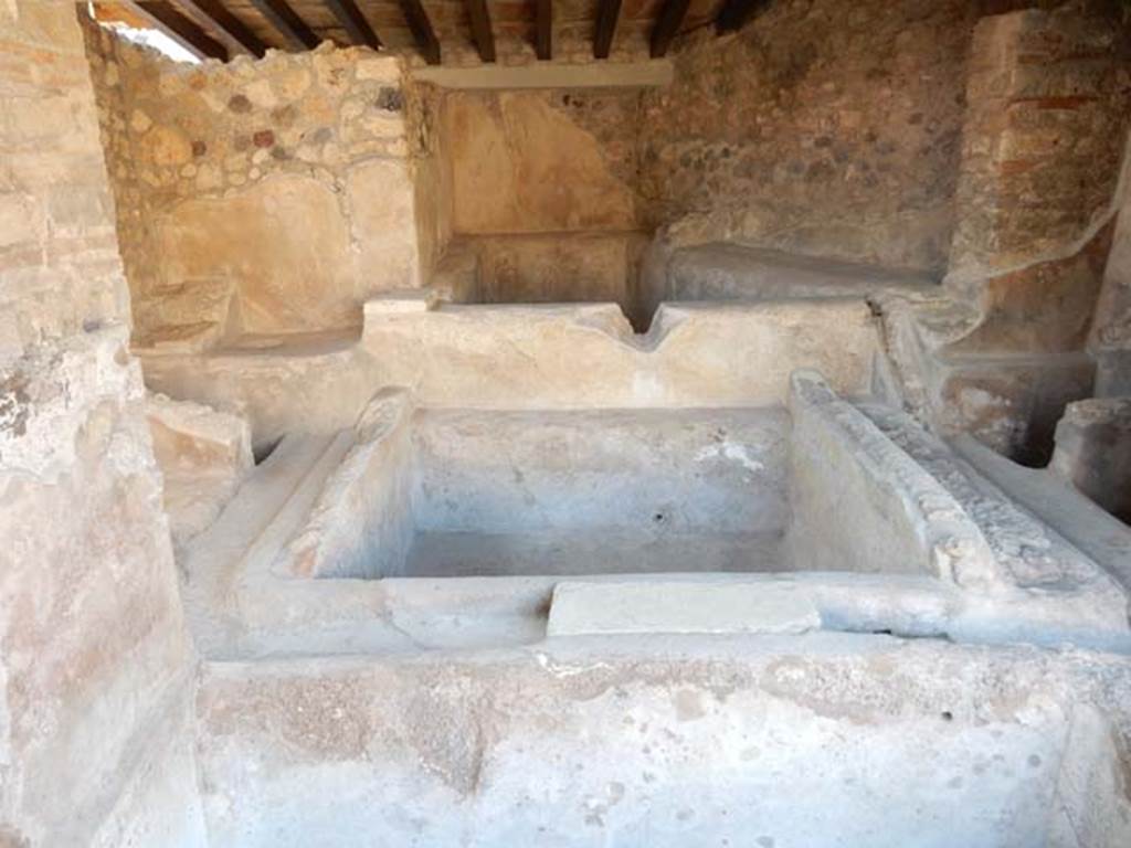 I.6.7 Pompeii. May 2016. Looking south across vats/basins. Photo courtesy of Buzz Ferebee.