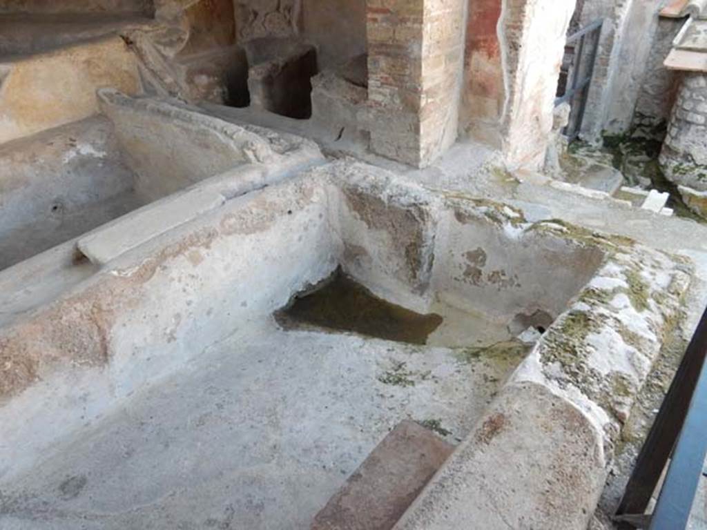 I.6.7 Pompeii. May 2016. Looking south-west across front vat. Photo courtesy of Buzz Ferebee.