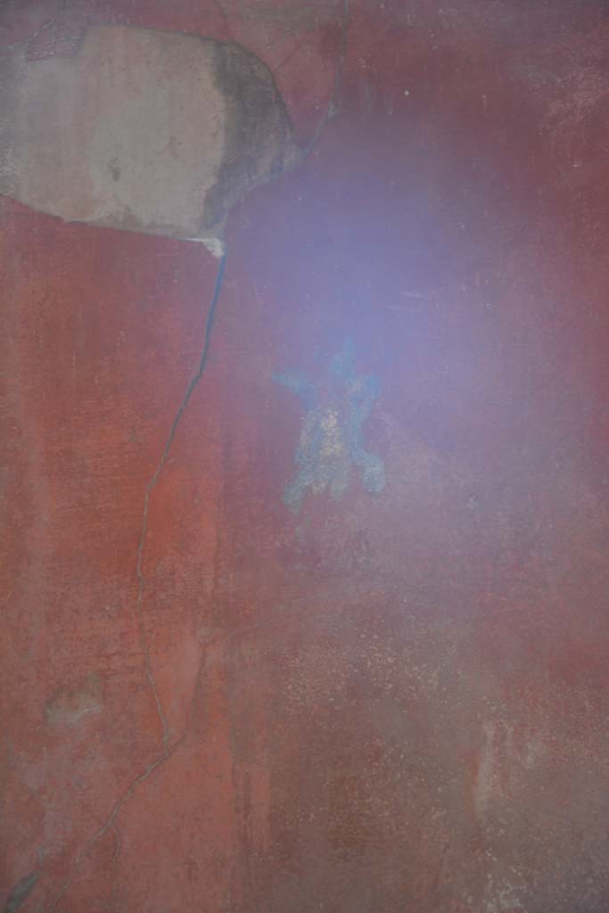 I.6.15 Pompeii. March 2019.
Room 13, flying figure in centre of red panel at west end of south wall.
Foto Annette Haug, ERC Grant 681269 DÉCOR