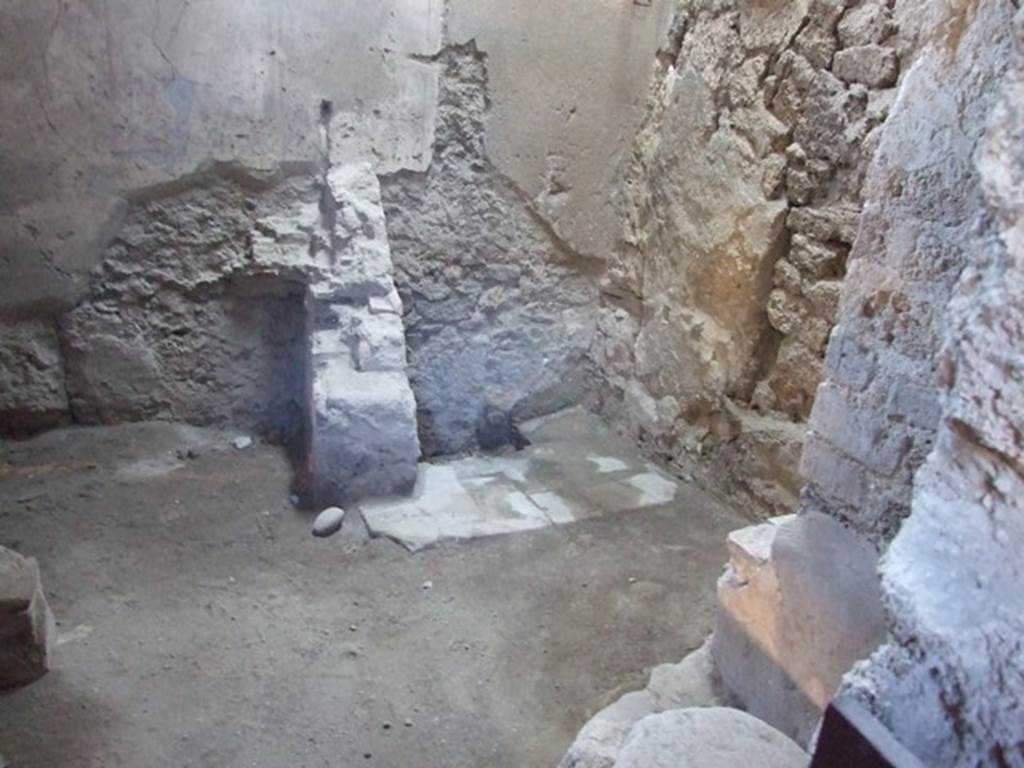 I.6.15 Pompeii. March 2009. Room 1, Latrine in south west corner.