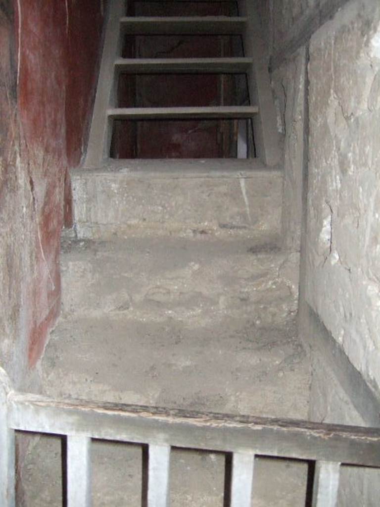 I.6.15 Pompeii. December 2007. Room 3, Stairs to upper floor.