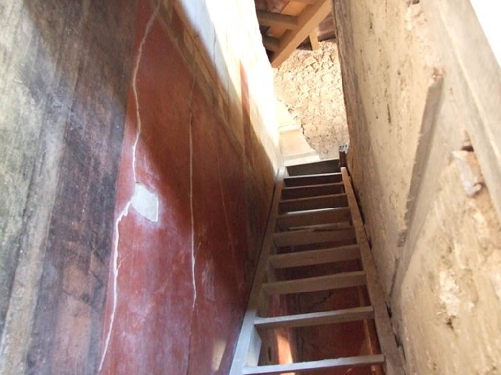I.6.15 Pompeii. March 2009. Room 3, Reconstructed modern Stairs to upper floor