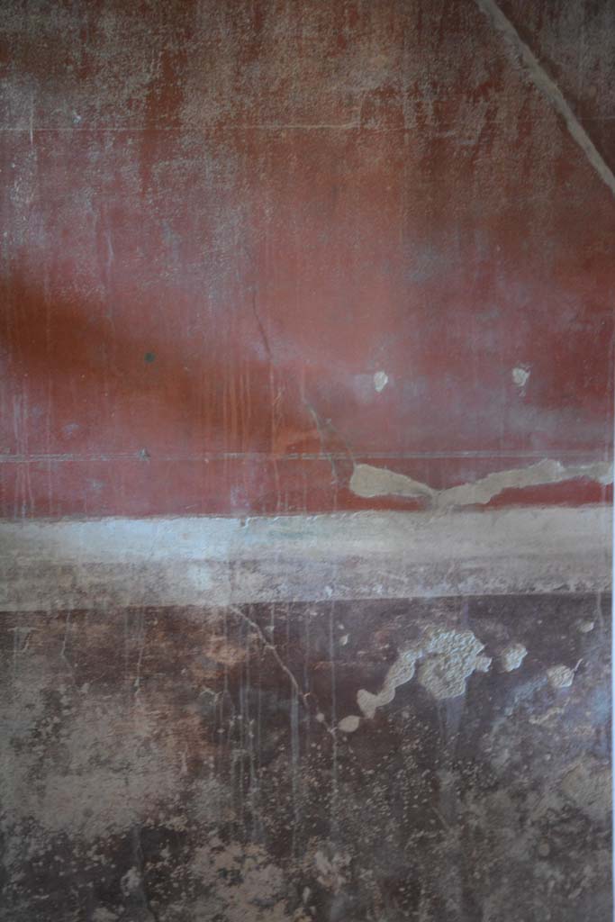 I.6.15 Pompeii. March 2019.
Room 5, detail of rear west wall in cupboard or recess under stairs.
Foto Annette Haug, ERC Grant 681269 DÉCOR