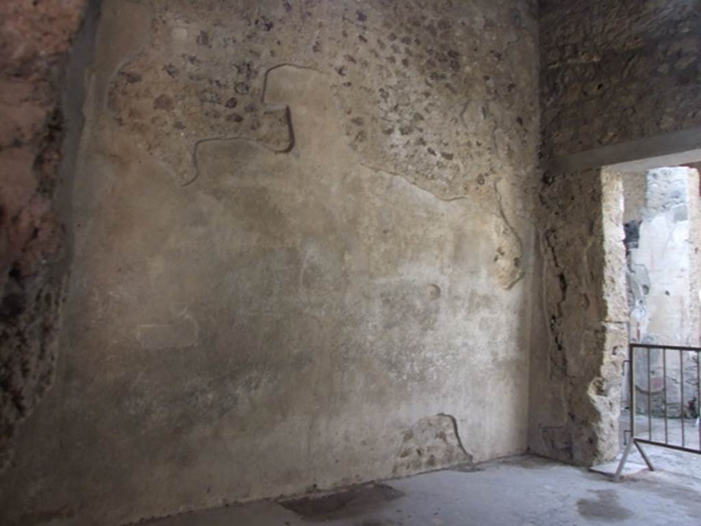 I.6.15 Pompeii. March 2009. . Room 6, Tablinum. West wall.