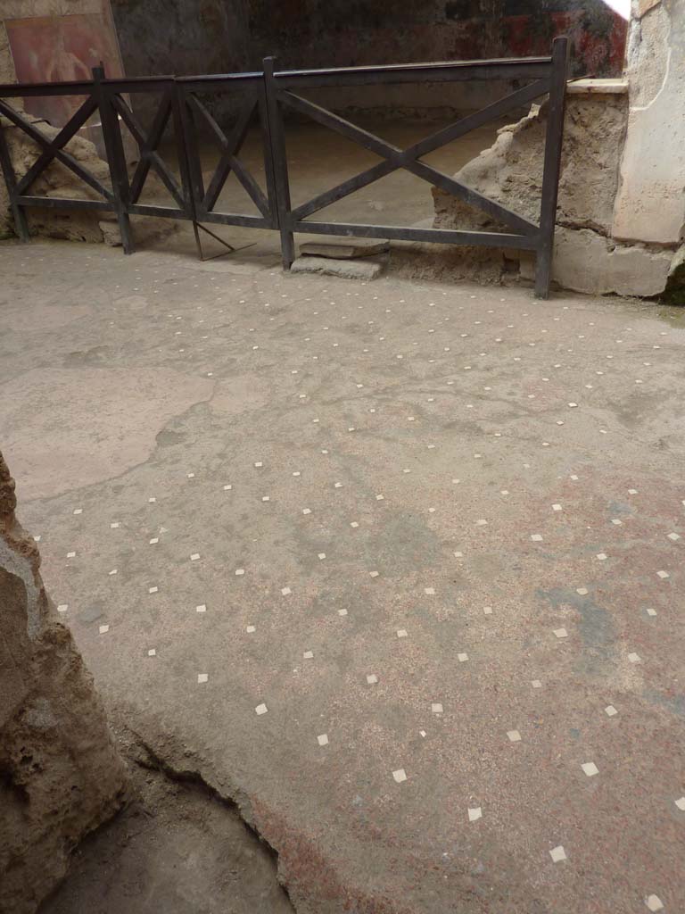 I.6.15 Pompeii. October 2014. Looking north across flooring of south portico from end of corridor 7.
Foto Annette Haug, ERC Grant 681269 DÉCOR