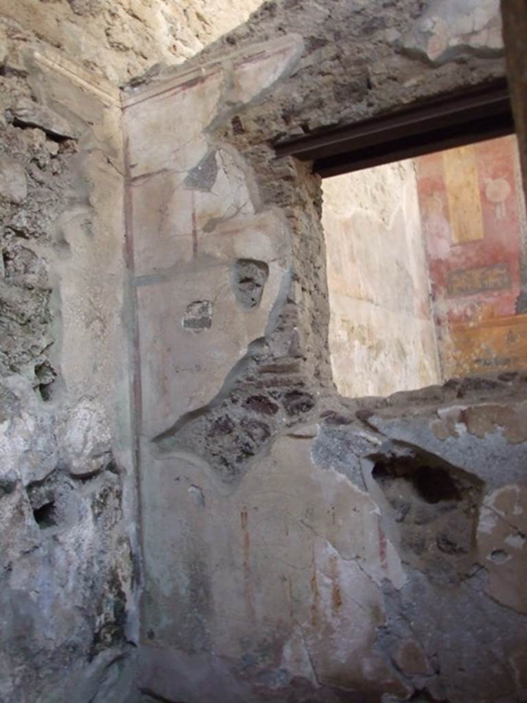 I.6.15 Pompeii. March 2009. Room 8, Storeroom. North west corner and north wall with window.