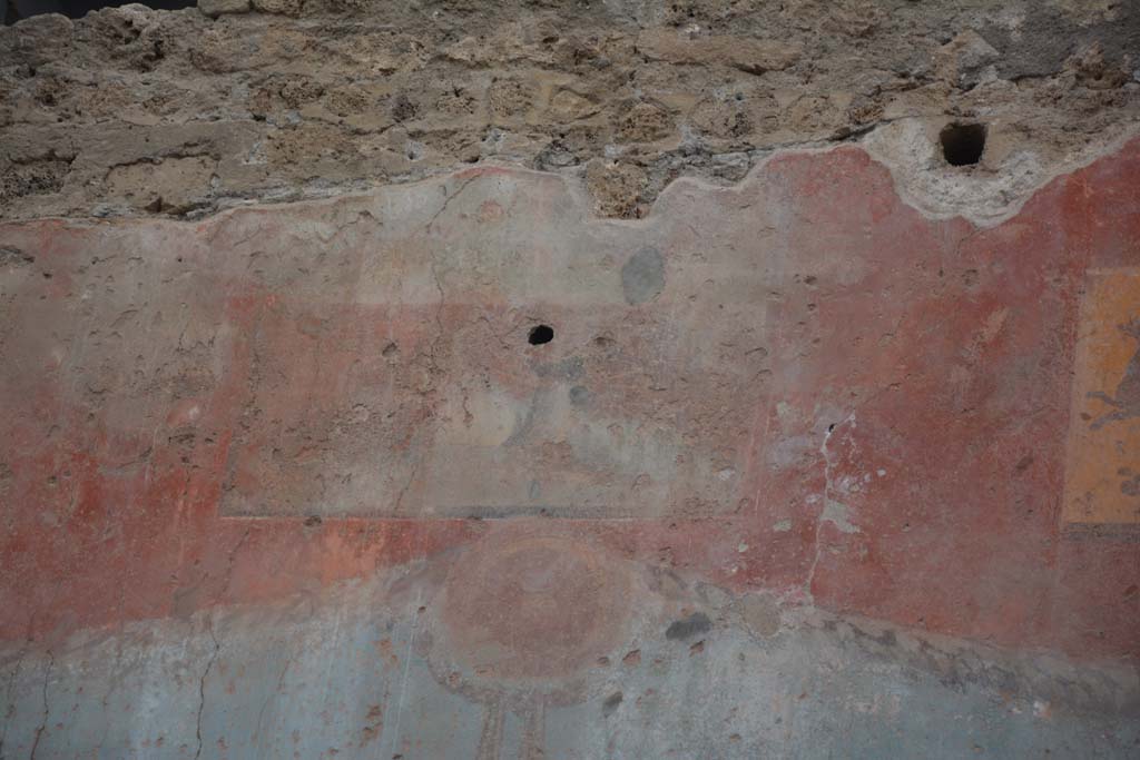 I.6.15 Pompeii. March 2019. Room 9, detail from upper central area of north wall.
Foto Annette Haug, ERC Grant 681269 DÉCOR
