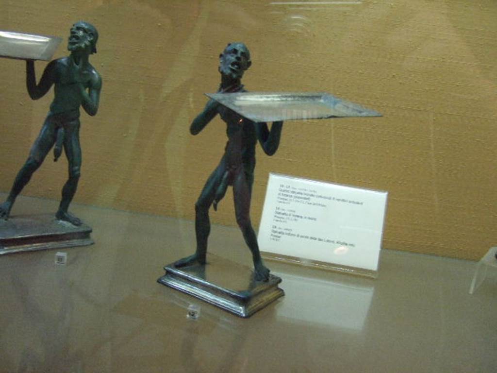 Bronze statues found in I.7.10-12. Now in Naples Archaeological Museum