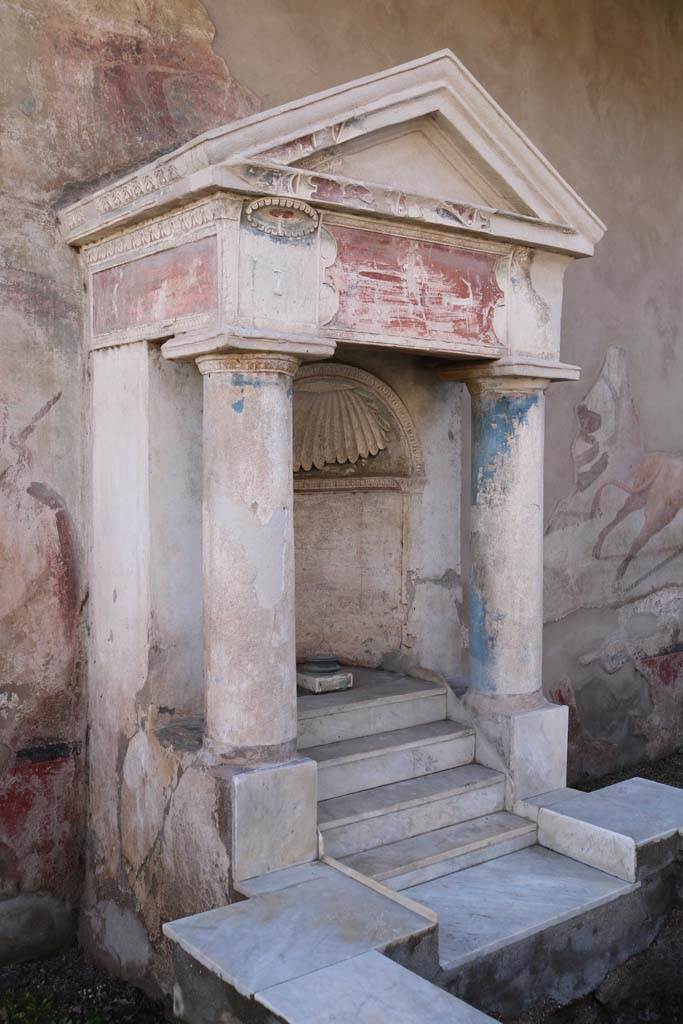 I.7.12 Pompeii. December 2018.
Nymphaeum and marble cascade. Photo courtesy of Aude Durand.