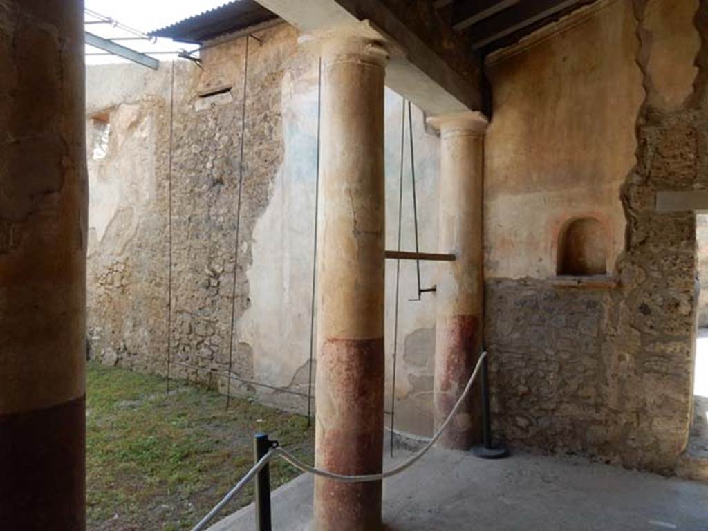 I.7.19 Pompeii. May 2017. Looking towards west wall of garden area. Photo courtesy of Buzz Ferebee.