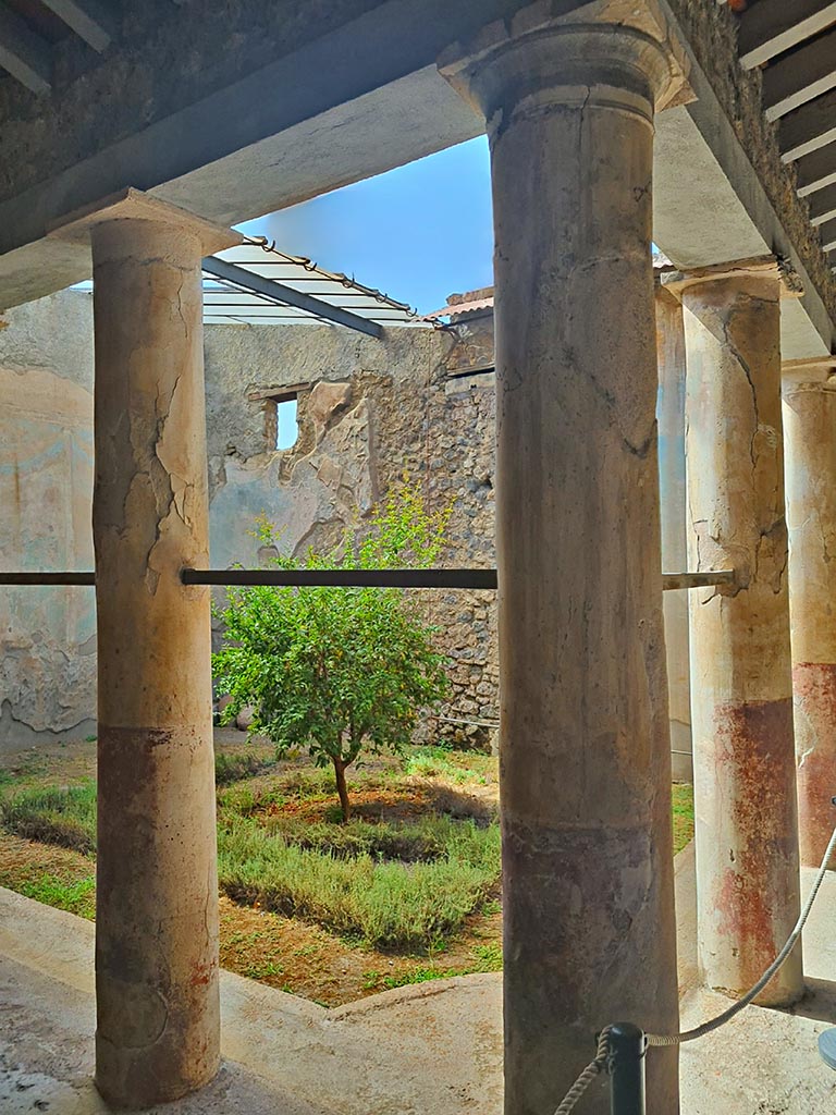 I.7.19 Pompeii. September 2024. Looking south-west across garden area. Photo courtesy of Giuseppe Ciaramella.