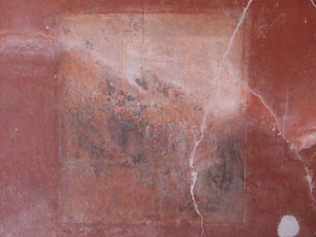 I.8.9 Pompeii. March 2009. Room 3. Rear room of caupona. Remains of wall painting on west wall.