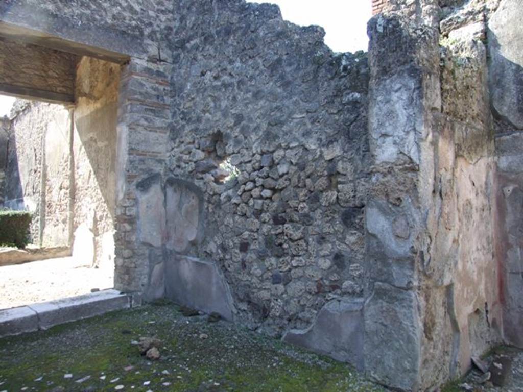 I.8.9 Pompeii. March 2009. Room 5. Tablinum. West wall.