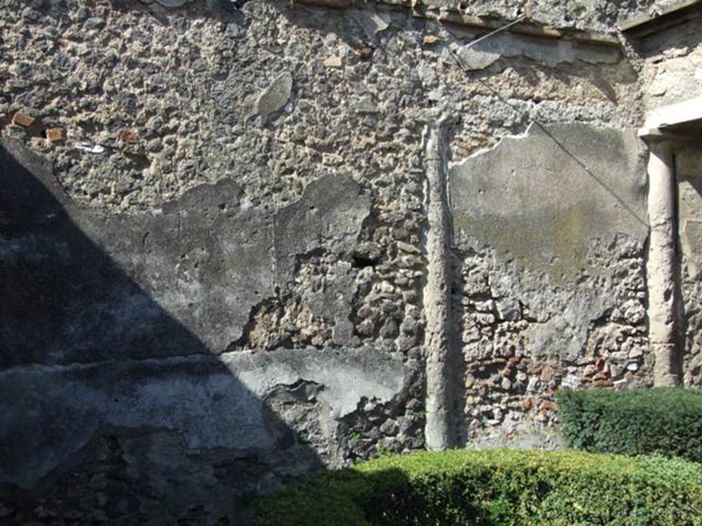 I.8.9 Pompeii. March 2009. Room 9 and Garden area. West wall of garden area.