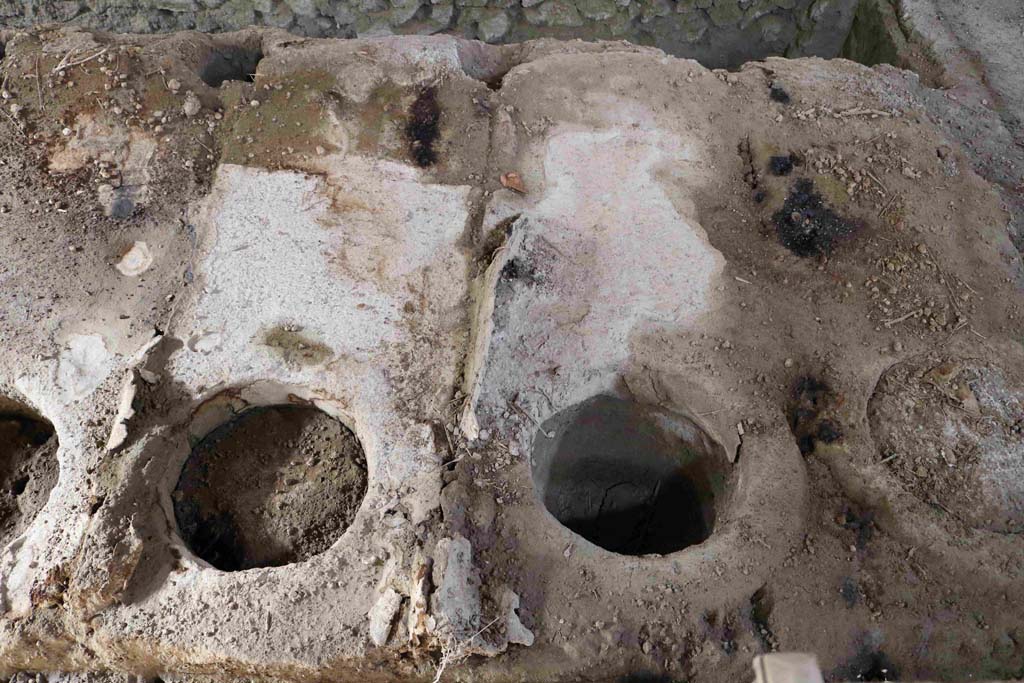 I.8.15-16 Pompeii. December 2018. Detail of plant for production of pigments. Photo courtesy of Aude Durand.