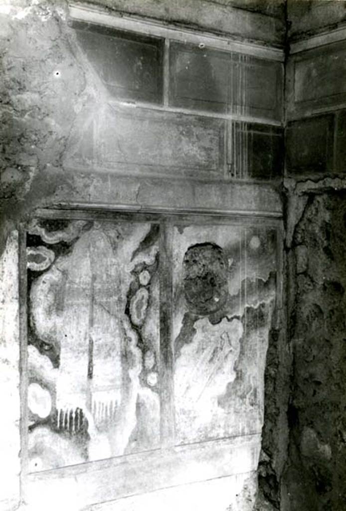 I.8.17 Pompeii. 1968. Room 15. Casa dei Quattro Stili, alcove W wall. Photo courtesy of Anne Laidlaw.
American Academy in Rome, Photographic Archive. Laidlaw collection _P_68_3_10.
