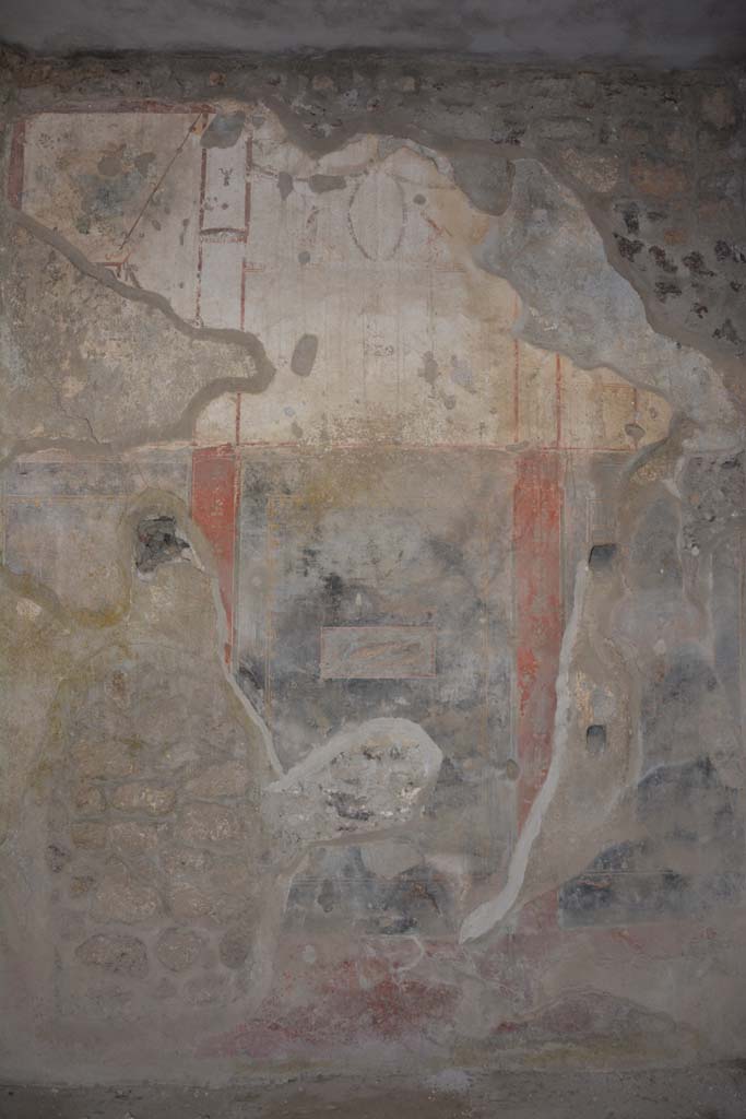 I.8.17 Pompeii. March 2019. Room 7, detail of south wall.   
Foto Annette Haug, ERC Grant 681269 DÉCOR.
