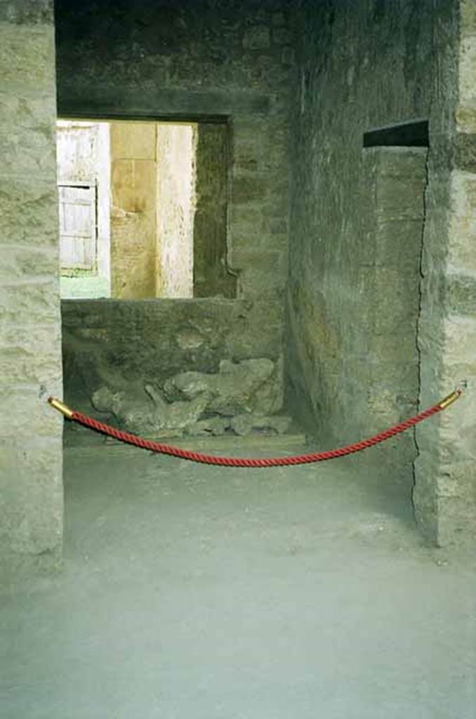 I.8.17 Pompeii. June 2010. Room 10, doorway and south-east corner.
Photo courtesy of Rick Bauer.