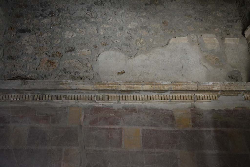I.8.17 Pompeii. March 2019. Room 12, detail from upper east wall.
Foto Annette Haug, ERC Grant 681269 DÉCOR.