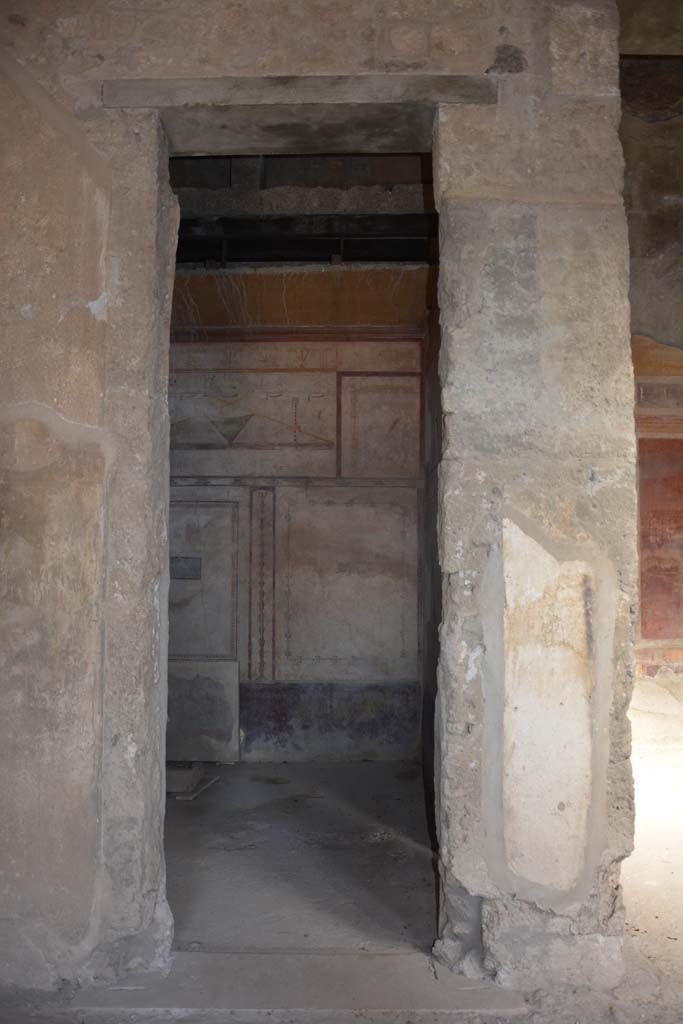 I.8.17 Pompeii. October 2019.
Room 14, looking north through doorway in north-west corner of atrium 3.
Foto Annette Haug, ERC Grant 681269 DÉCOR.