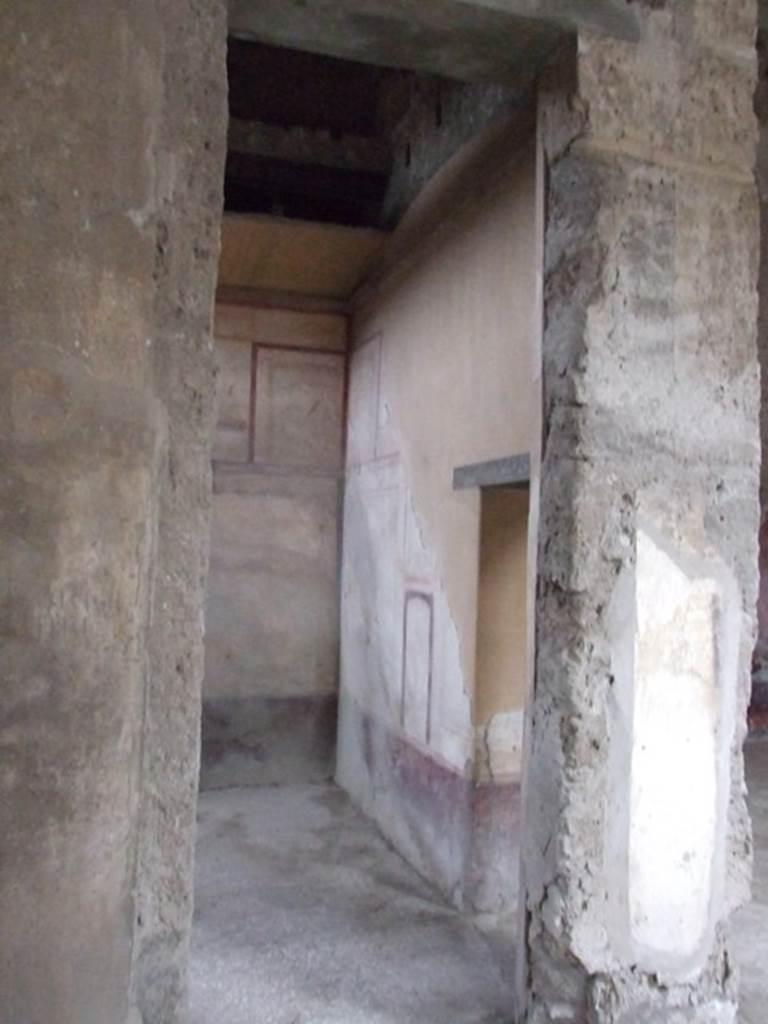 I.8.17 Pompeii. December 2007. Doorway to room 3, triclinium in north-west corner of atrium.