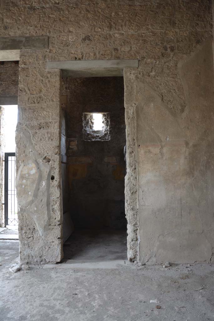 I.8.17 Pompeii. March 2019.
Room 15, looking west to doorway in north-west corner of atrium 3, next to entrance corridor.
Foto Annette Haug, ERC Grant 681269 DÉCOR.