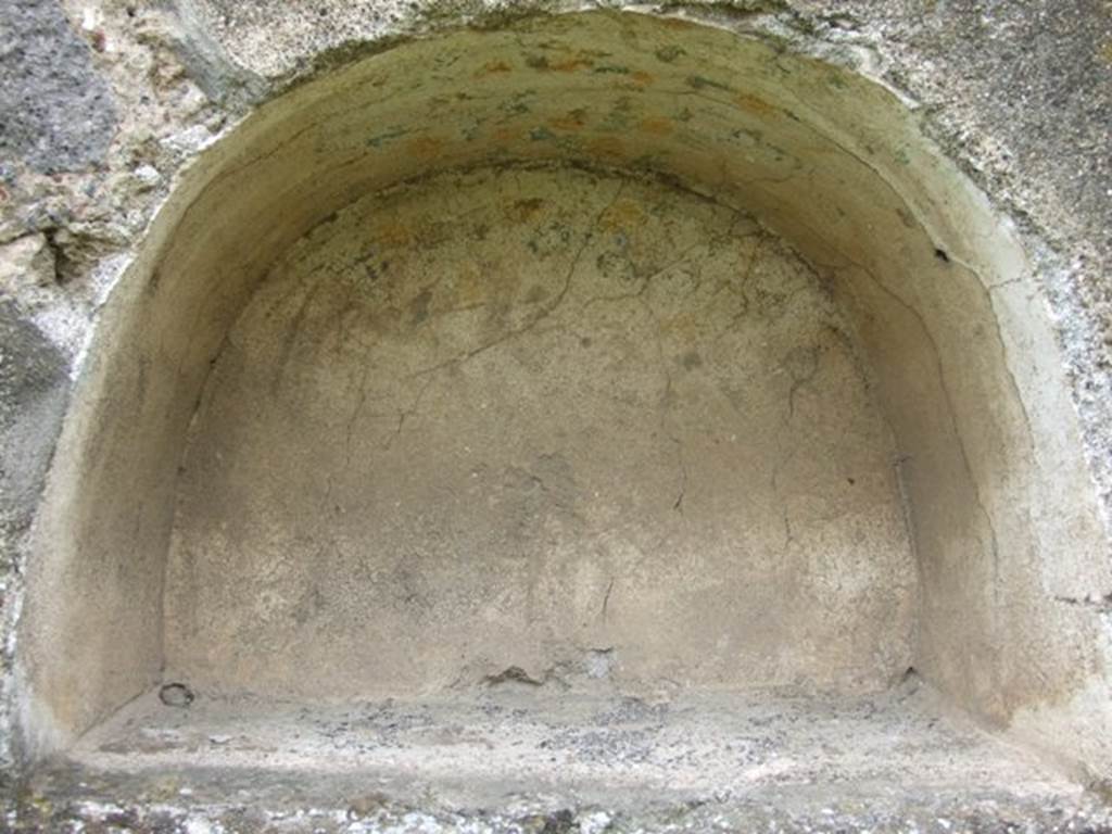 I.9.3 Pompeii. March 2009. Room 6. Garden area. Niche in west wall.