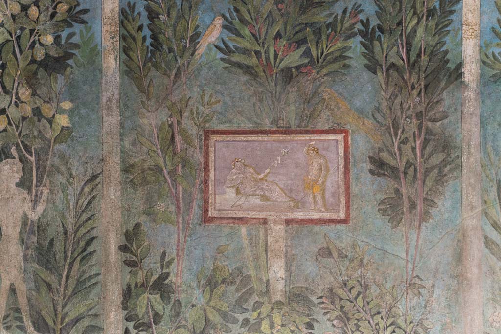 I.9.5 Pompeii. April 2022. Room 5, cubiculum. Looking towards north-east corner and centre of east wall
Photo courtesy of Johannes Eber.