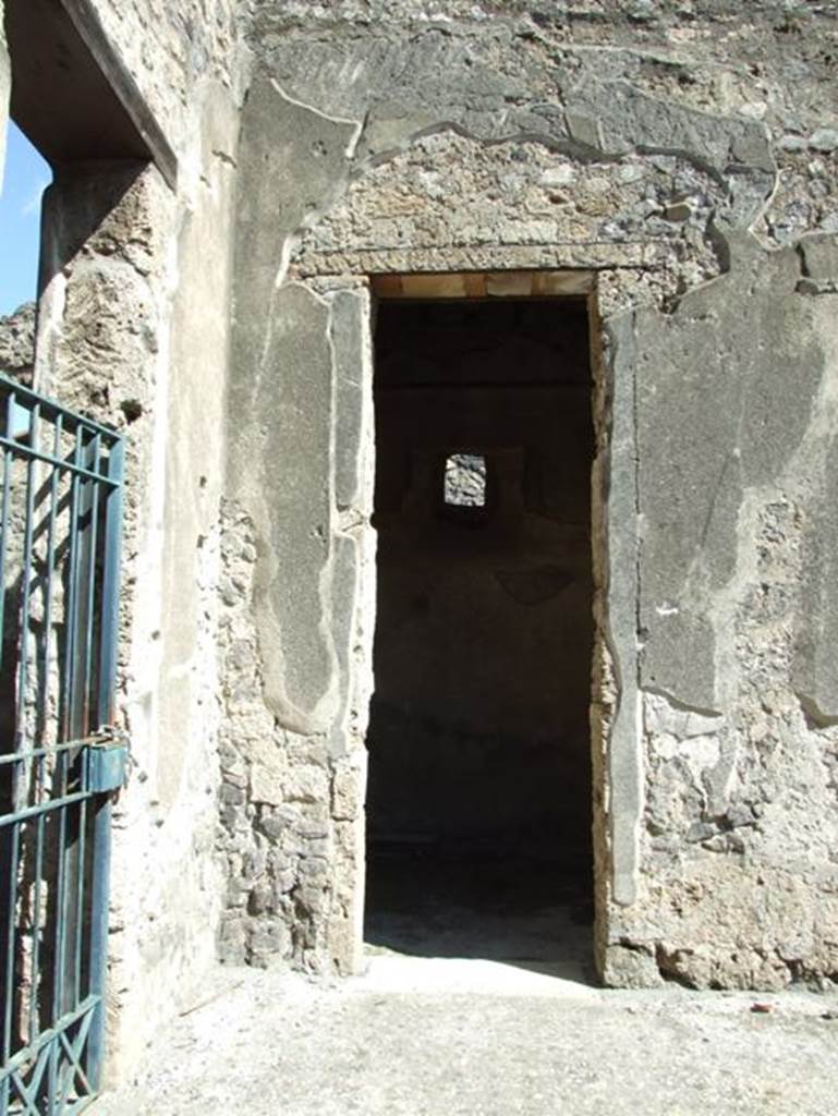 I.9.5 Pompeii. March 2009. Doorway to room 4.