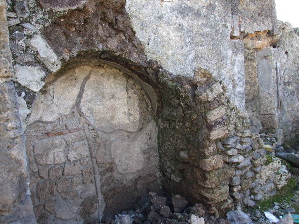 I.9.9 Pompeii. December 2006. Stairs collapsed into recess.