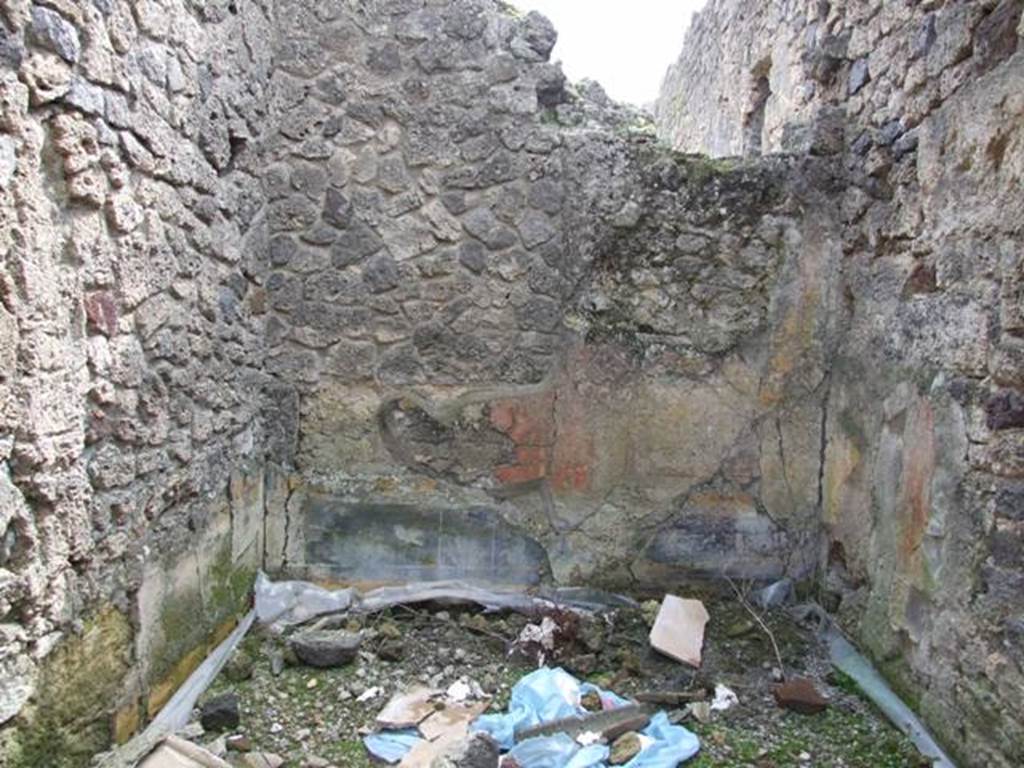 I.9.12 Pompeii. March 2009. Room 4. Cubiculum on west side of tablinum. South wall.