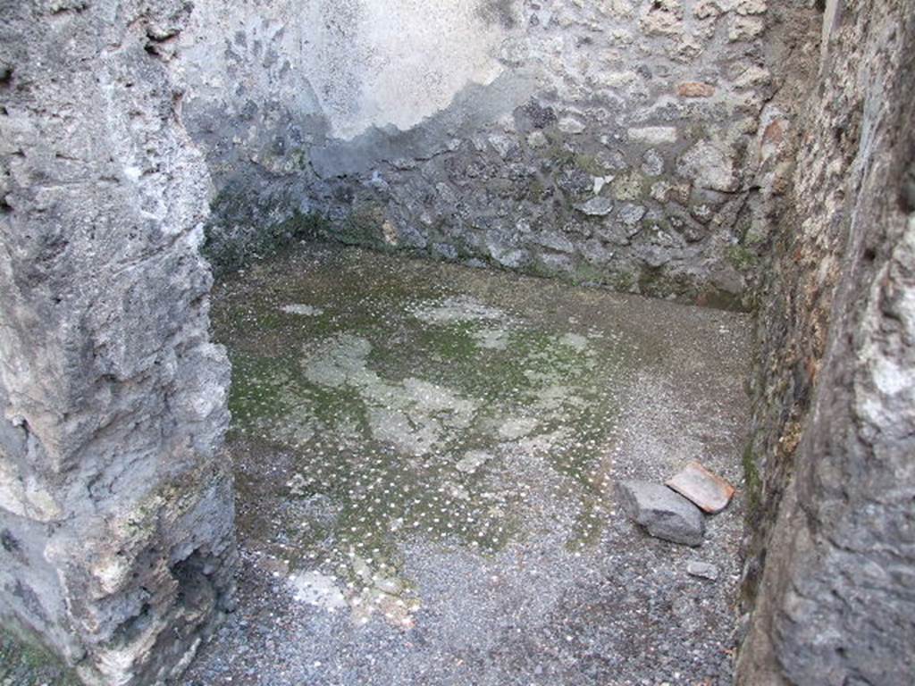 I.10.3 Pompeii. December 2005.Cubiculum. Room on west side of entrance. Floor.