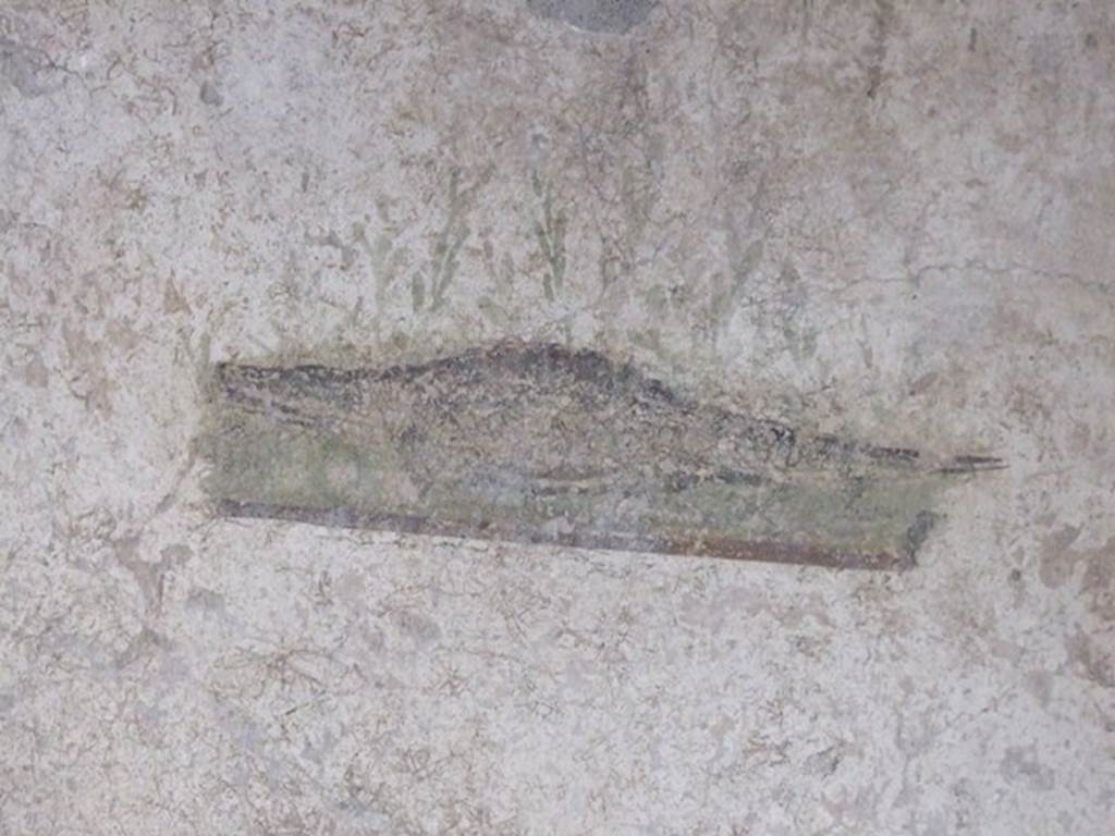 I.10.11 Pompeii. March 2009. Room 7, painting of a crocodile from the north end of the west wall of cubiculum. See Bragantini, de Vos, Badoni, 1981. Pitture e Pavimenti di Pompei, Parte 1. Rome: ICCD. (p.143).