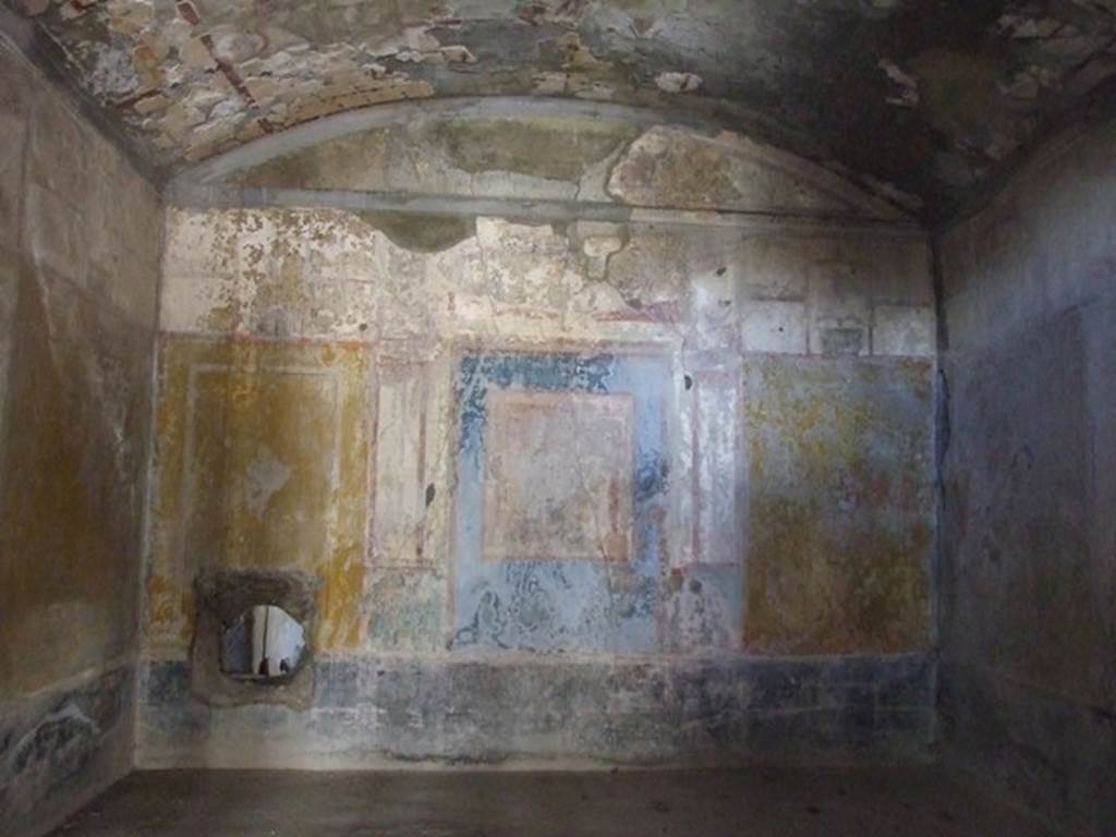 I.10.11 Pompeii. March 2009. Room 8. Triclinium. West wall.