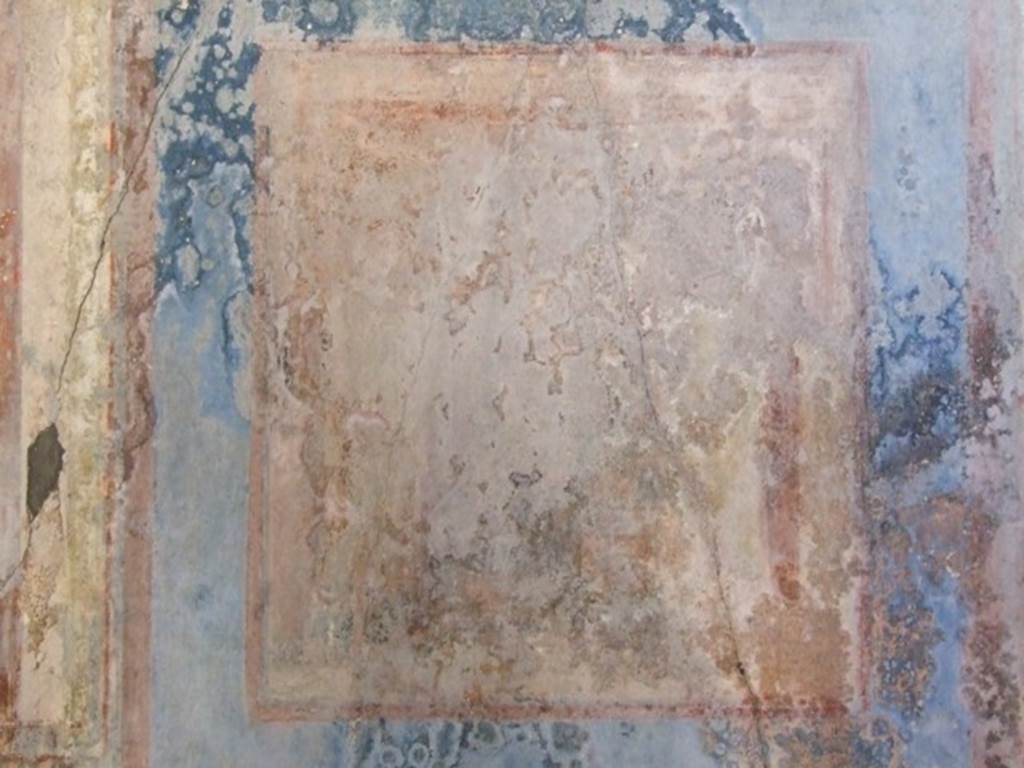 I.10.11 Pompeii. March 2009. Room 8, remains of wall painting of Dido abandoned, from west wall of triclinium. See Bragantini, de Vos, Badoni, 1981. Pitture e Pavimenti di Pompei, Parte 1. Rome: ICCD. (p.143).