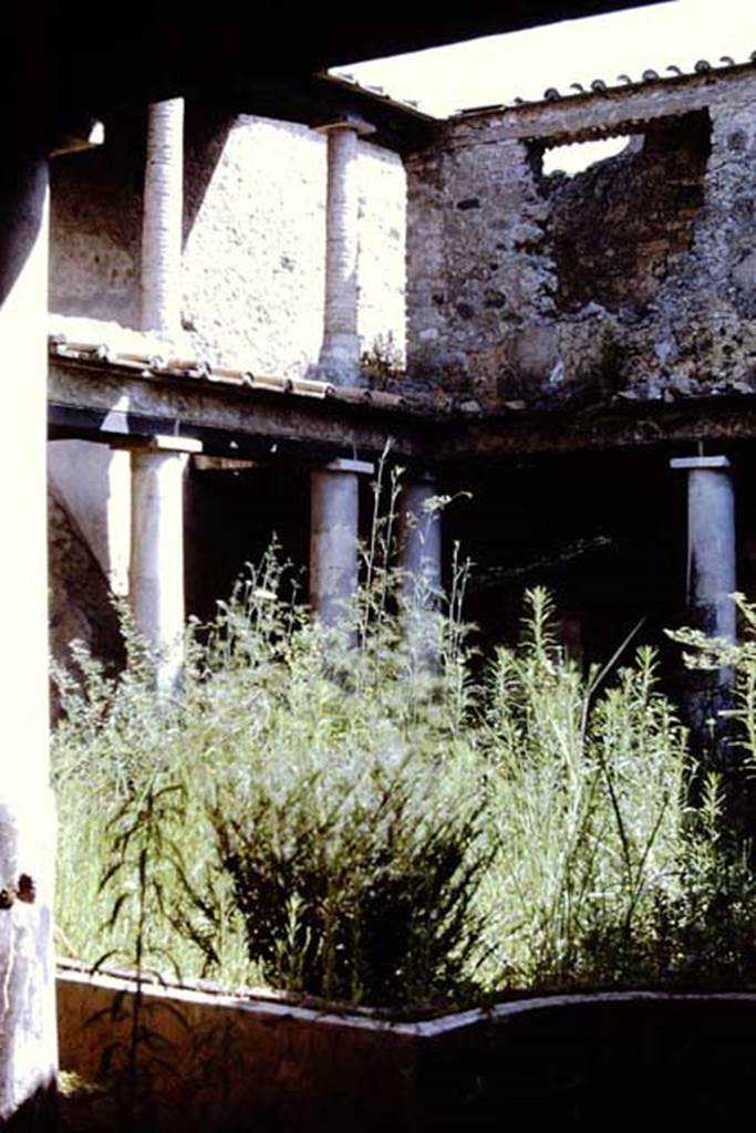 I.10.11 Pompeii. 1968. Room 10, looking towards the north-east corner of the peristyle.
Photo by Stanley A. Jashemski.
Source: The Wilhelmina and Stanley A. Jashemski archive in the University of Maryland Library, Special Collections (See collection page) and made available under the Creative Commons Attribution-Non Commercial License v.4. See Licence and use details.
J68f0485