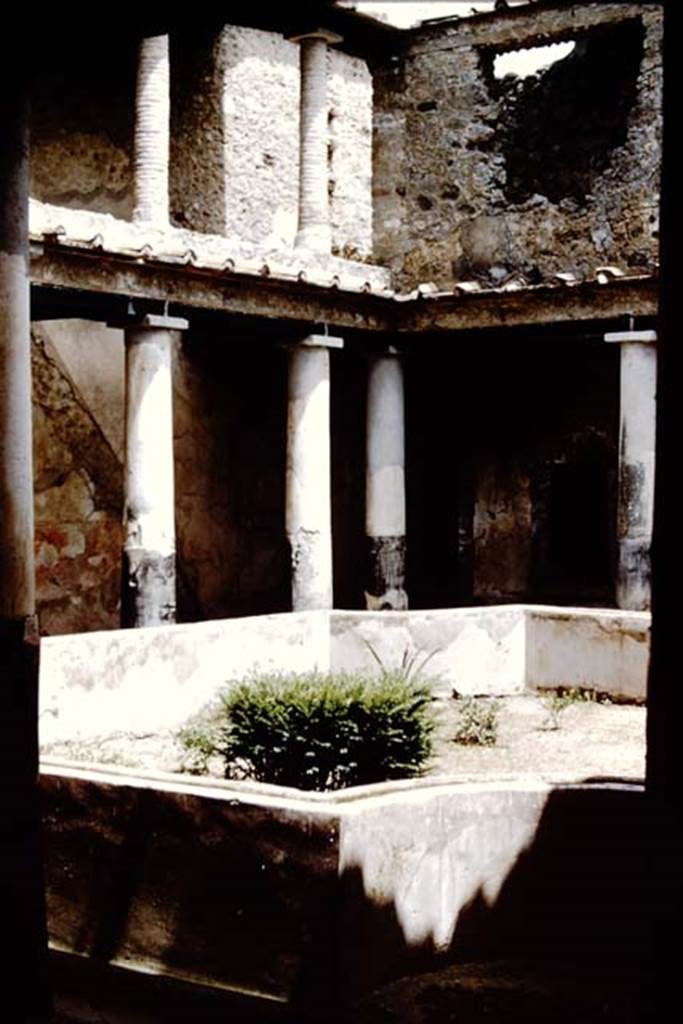 I.10.11 Pompeii. 1961. Room 10, looking towards the north-east corner of the peristyle. Photo by Stanley A. Jashemski.
Source: The Wilhelmina and Stanley A. Jashemski archive in the University of Maryland Library, Special Collections (See collection page) and made available under the Creative Commons Attribution-Non Commercial License v.4. See Licence and use details.
J61f0342