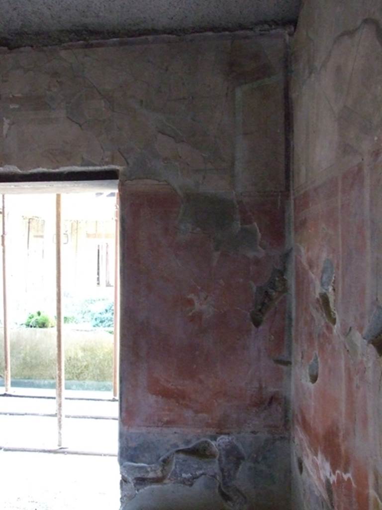 I.10.11 Pompeii. March 2009. Room 12. Cubiculum. West wall. North side. Painting of Pegasus.