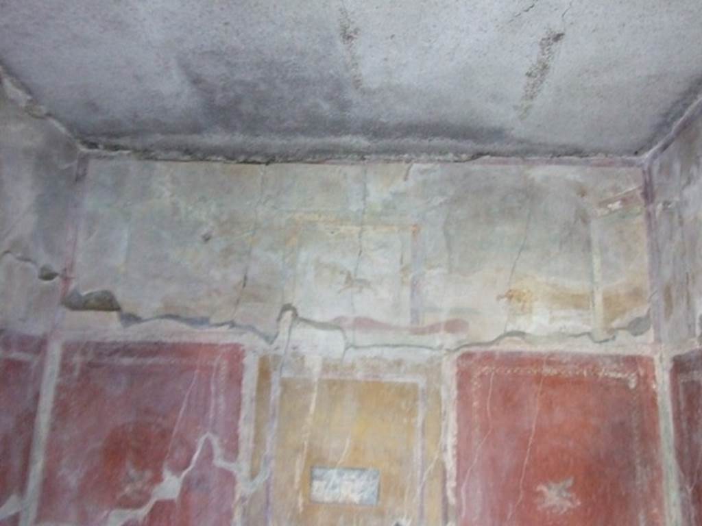I.10.11 Pompeii. March 2009. Room 12. Cubiculum. East wall. Upper part.