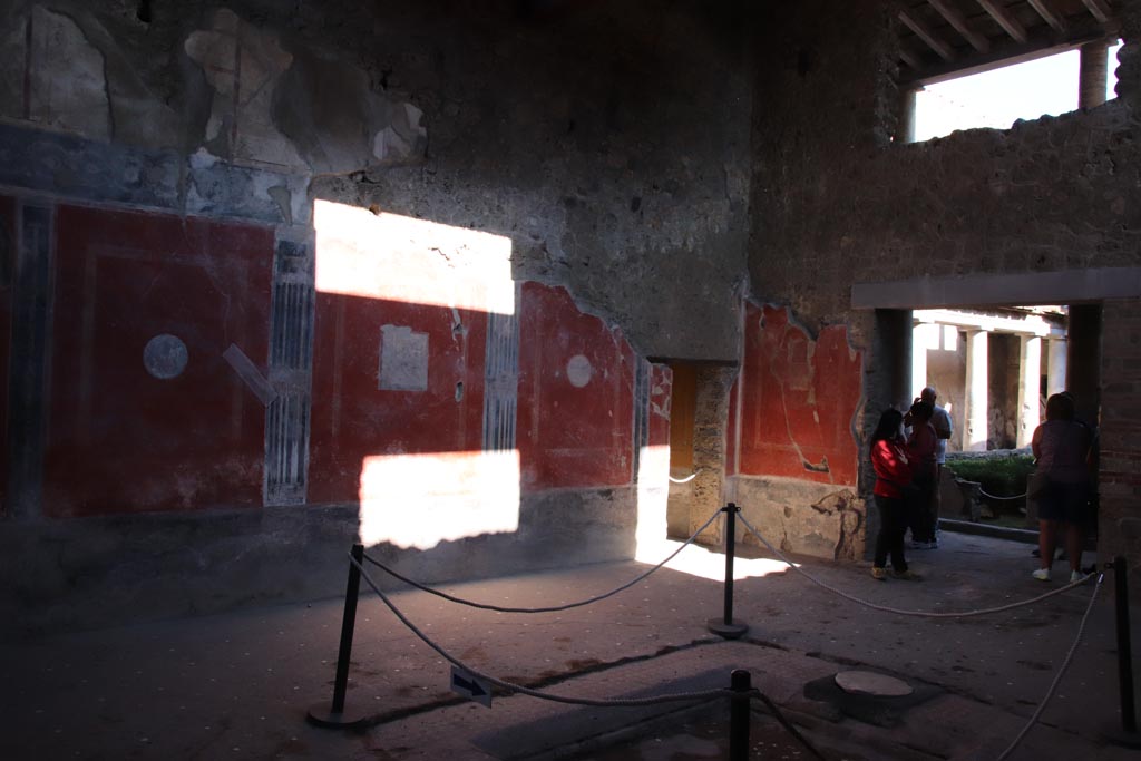 I.10.11 Pompeii. October 2022. Room 2, looking towards north-east corner and north wall. Photo courtesy of Klaus Heese. 