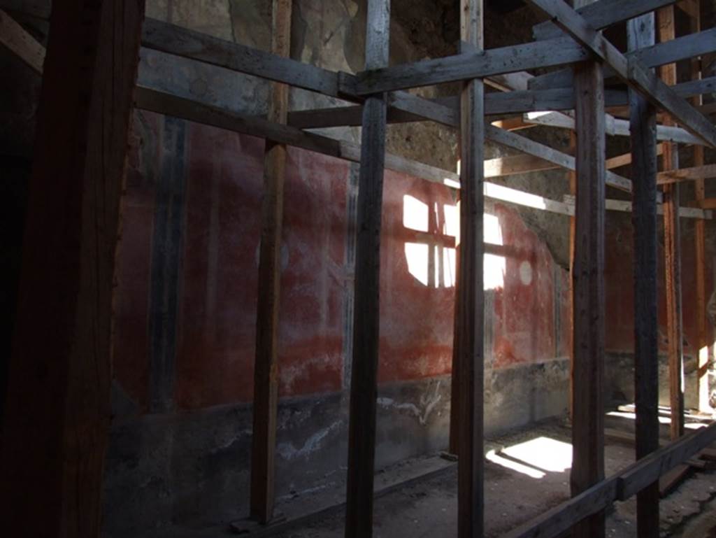 I.10.11 Pompeii. March 2009. Room 2, north wall of atrium, looking east.  