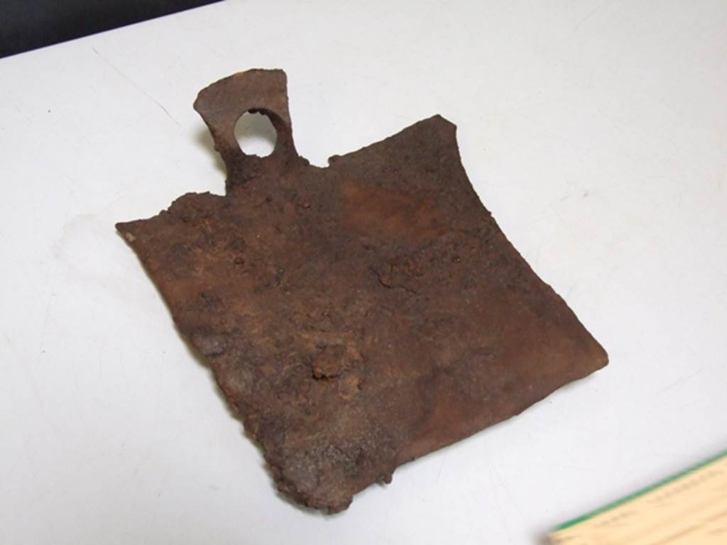I.10.16 Pompeii. March 2009. Iron spade. SAP inventory number 20755.