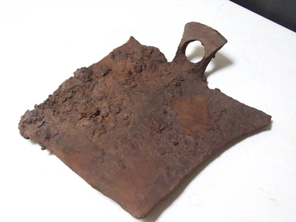 I.10.16 Pompeii. March 2009. Iron spade. SAP inventory number 20755.