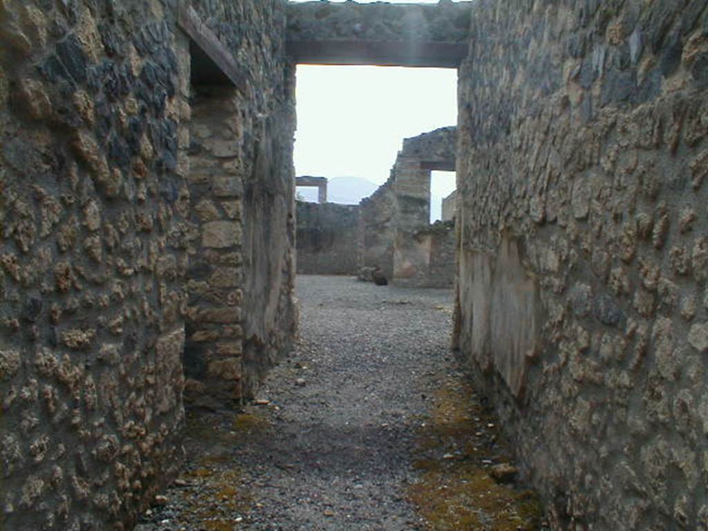 I.11.5 Pompeii. September 2004. Fauces leading to atrium.